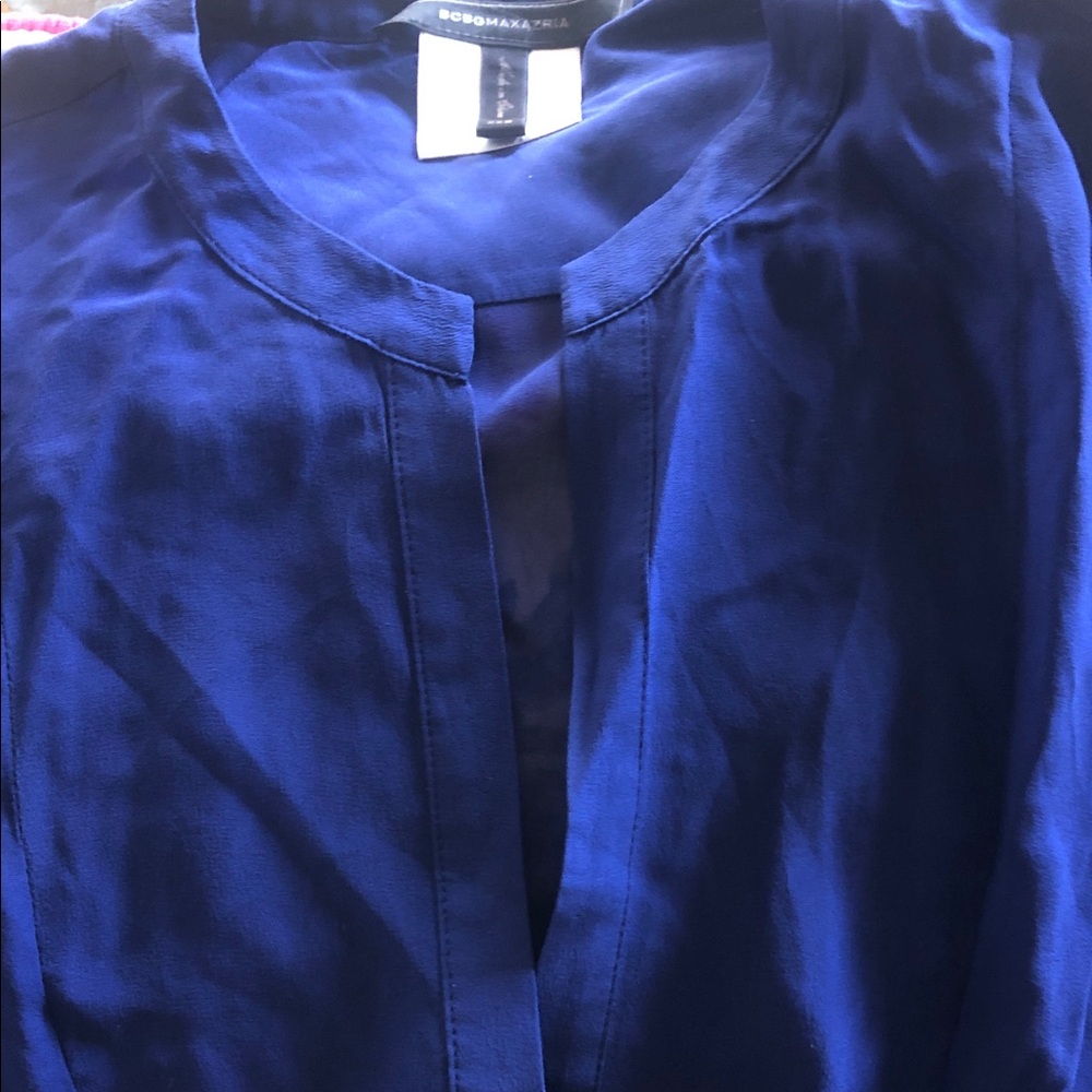 BCBGMaxAzria Deep Blue Blouse